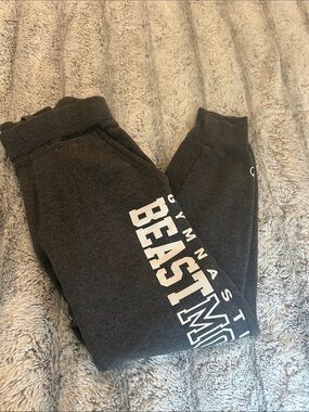 Holloway Gymnastics Beast Mode Jogger Sweatpants Charcoal Gray: Youth Large